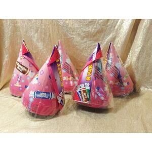 Vintage Tootsie Roll Party Decorations, 5 Packs Party Hats, Classic Candy